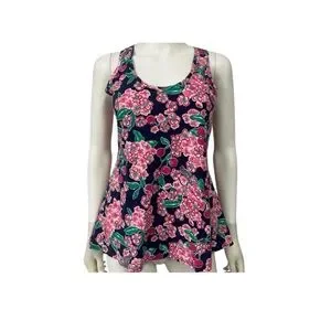 Lilly Pulitzer | Tops | Lilly Pulitzer Navy Tank Top With Pink And ...